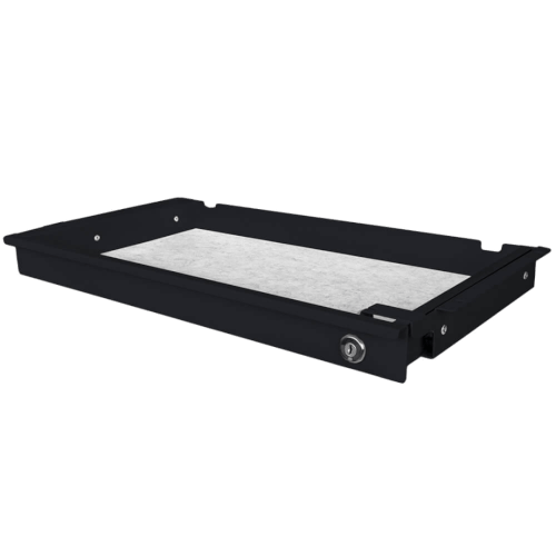 Liftor Safety Slim, uzamykatelný šuplík černý